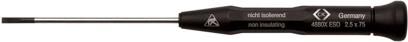 C.k Magma - c.k Xonic esd Schlitz-Schraubendreher Klingenbreite: 0.8 mm Klingenlänge: 60 mm din en 61340-2