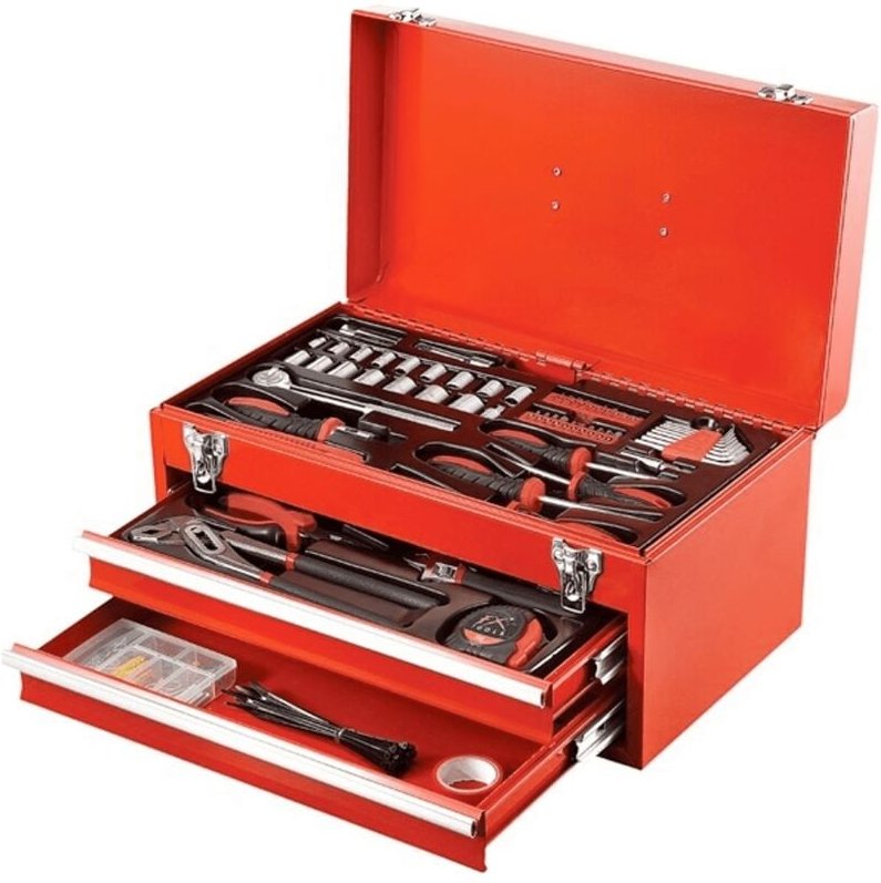 FX Tools 196-teiliges Werkzeugset im Metallkoffer orange / schwarz"-"165908668