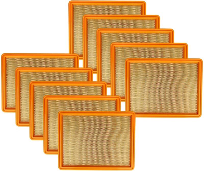 vhbw Filterset 10x Staubsaugerfilter Ersatz für Kärcher 5.731-020.0 Filter für Staubsauger - Hauptfilter, Flachfalten-Fi...