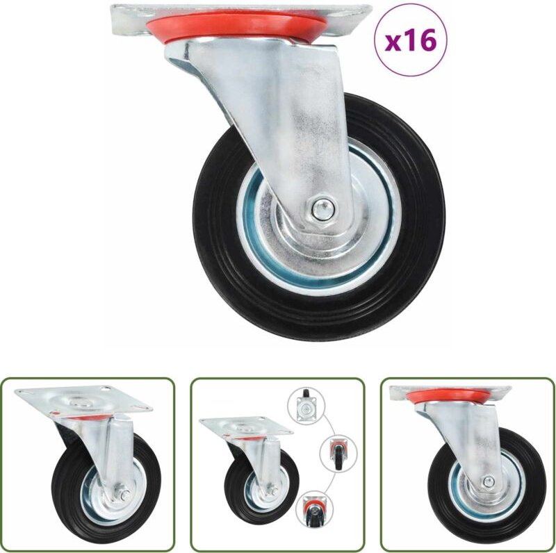 Lenkrolle 100 mm - 16 Stk. Lenkrollen 100 mm
