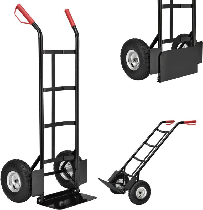 Sackkarre Basic klappbar – Transportkarre mit großen Luftreifen & massivem Stahlrahmen - Handkarre für Umzug & Getränkek...