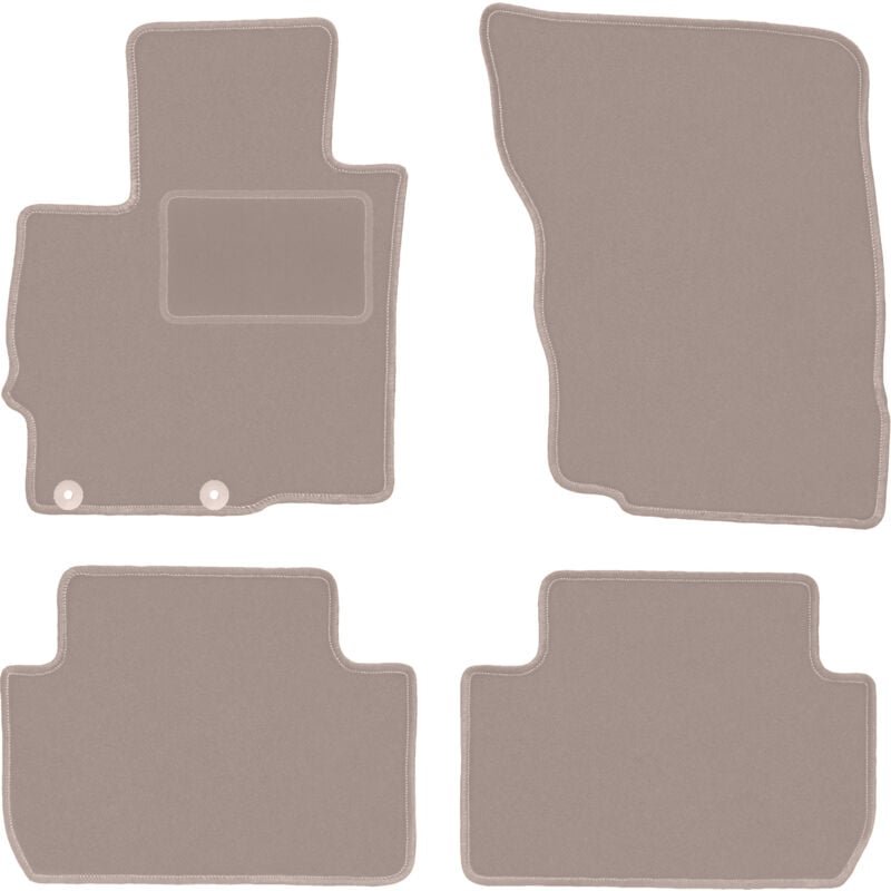 Beige Veloursmatten für: Mitsubishi Eclipse Cross SUV (2017-)