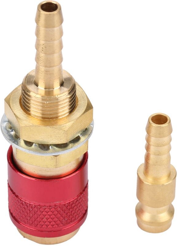 M6 Gas-Wasser-Schnellverbinder für MIG-WIG-Schweißbrenneranschluss zum Schweißen rot - Eosnow