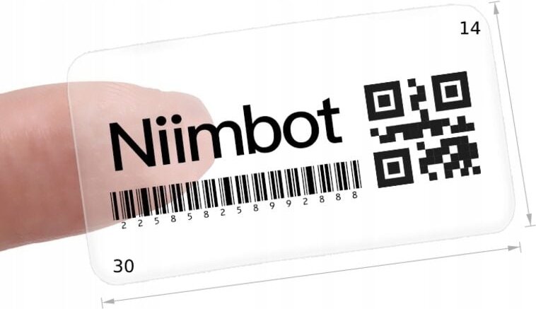 NIIMBOT Aufkleber für B18 1430mm 205x TRANSPARENT