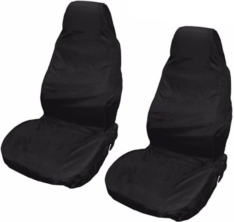 2 Stück Universal-Autositzbezüge, wasserdicht, schwarz, Autositzbezüge, Sitzschutz