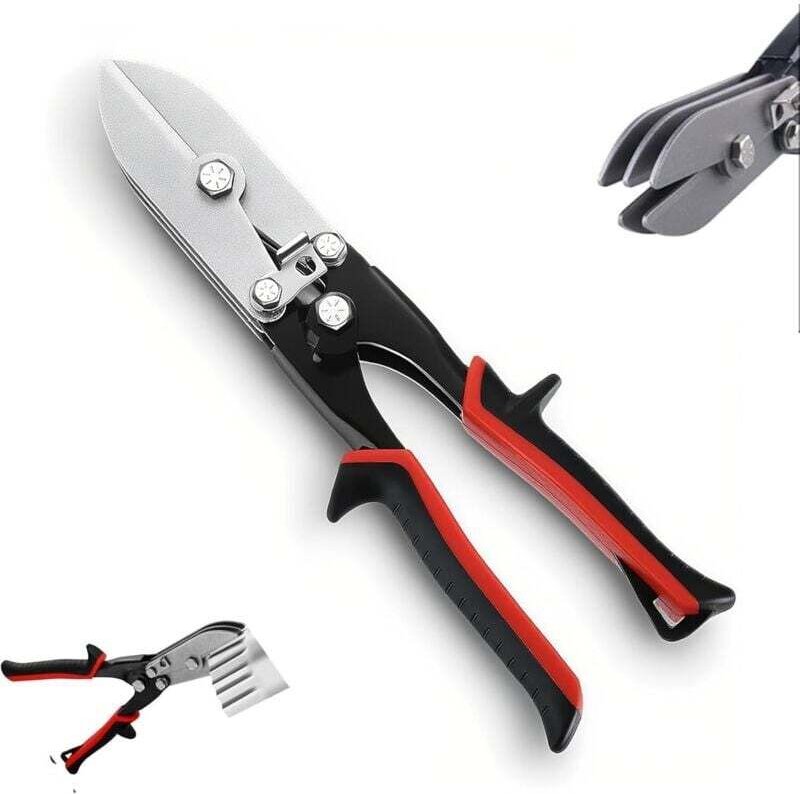 Pince à sertir manuelle pour tôles, taille 24-28 en acier inoxydable, adaptée aux systèmes CVC, aux tuyaux d'évacuation,...