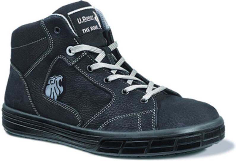 U-power - UPower Schnürstiefel en iso 20345 S3 src Lion Gr. 43 Nubukleder schwarz Aluminiumkappe