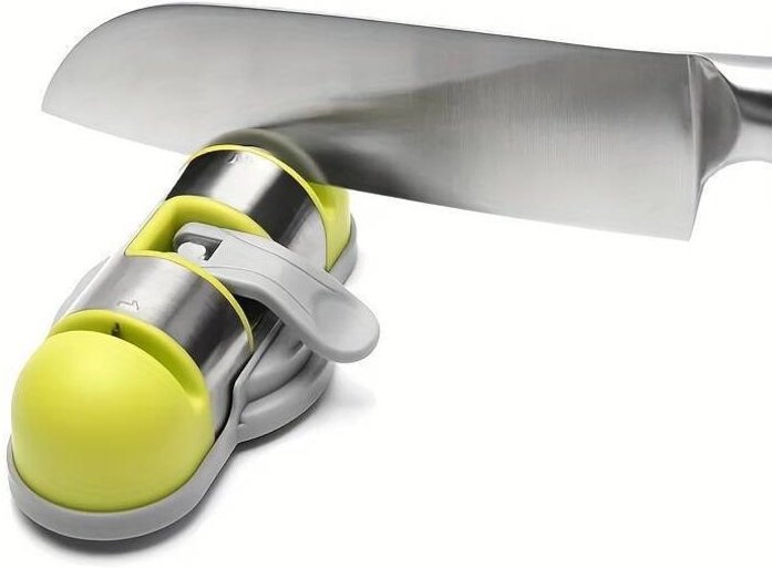 Messerschärfer, Küchenmesserschärfer, multifunktionaler tragbarer Messerschärfer für Küche, Outdoor, Camping, rutschfest...