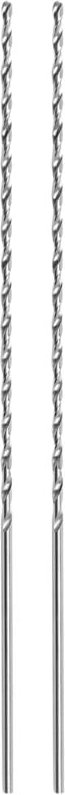 2X HSS Zylinderschaft 4 mm Twist-Kopf 300 mm Bohrer Silber Ton