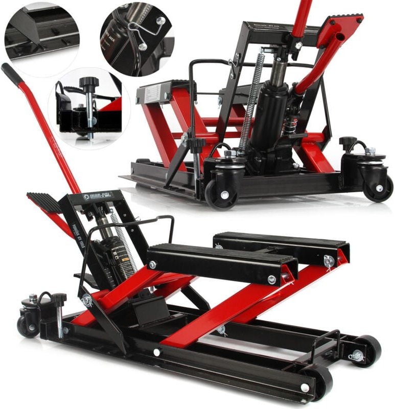 Motorradheber Quad Heber Motorradhebebühne 680 kg Montagebock Motorrad Heber ATV Hebebühne