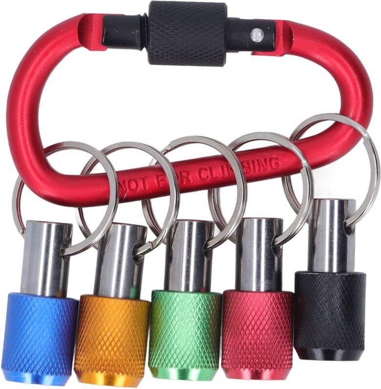 1/4 Zoll Sechskantschaft-Schraubendreher-Bit-Halter-Set mit Schlüsselanhänger, 5 farbigen Stecknuss-Verlängerungsstangen...