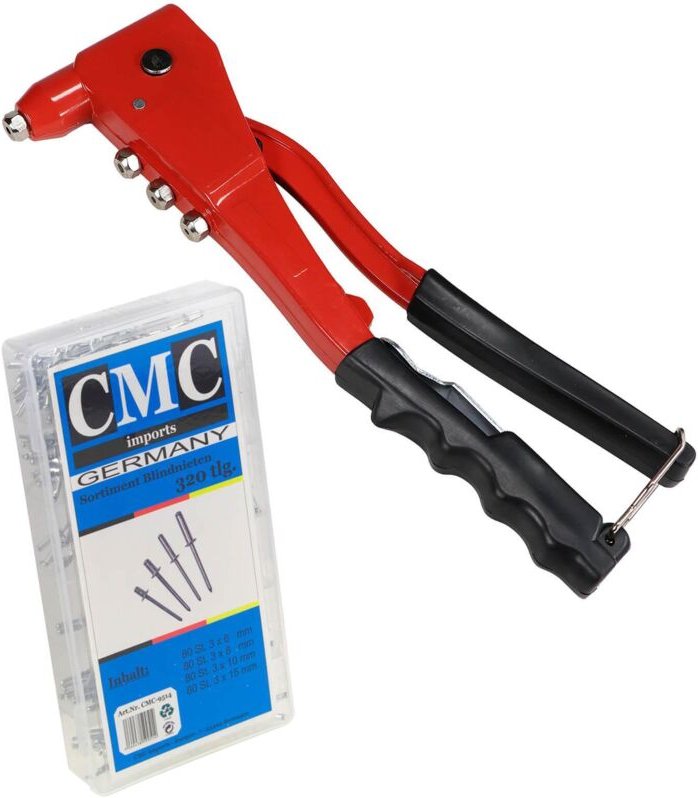 Thumbnail - Nietzange Nieten Zange mit 320 teiligem Blindnieten Sortiment