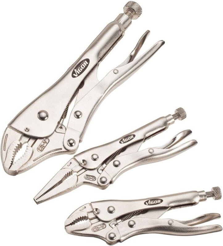 No Brand - Gripzangen Satz ∙ V1808 ∙ 3-teilig ∙ Anzahl Werkzeuge: 3