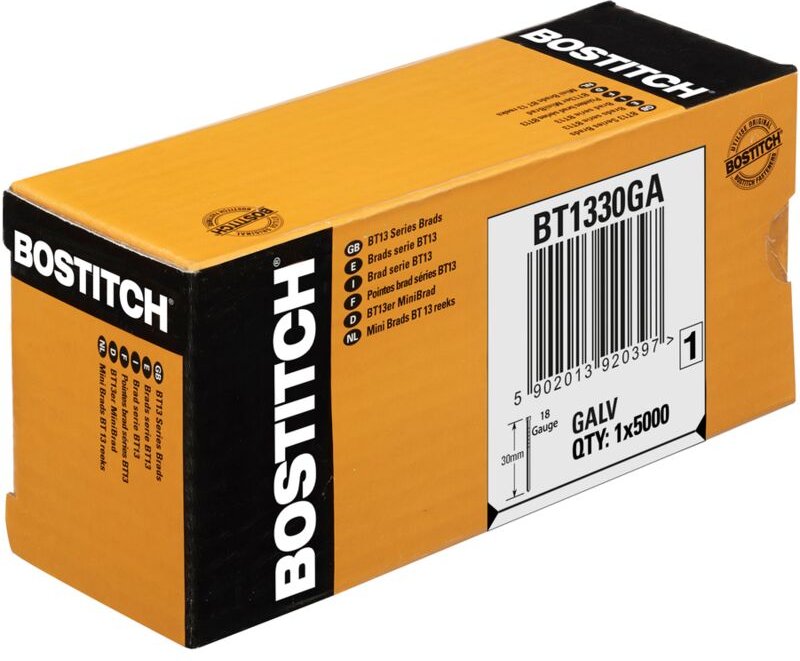 Bostitch BT1330GA5 - Verzinkte Nägel für Nagler (30 mm, 5000 Nägel)