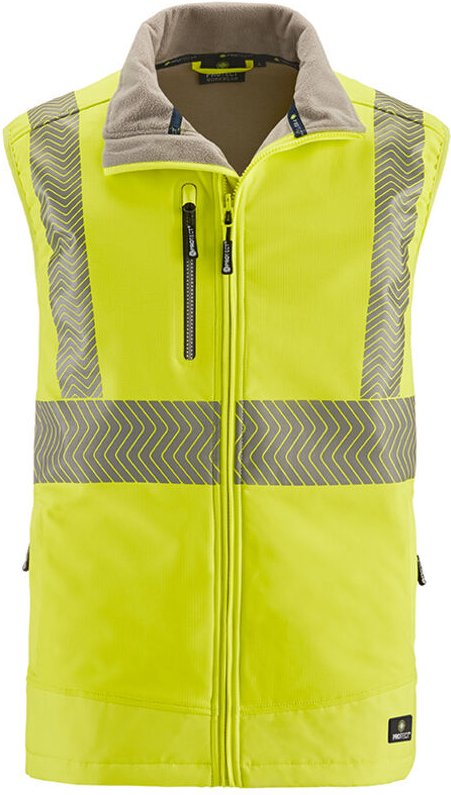 4PROTECT® Warnschutz-Softshellweste PARAMUS Leuchtgelb Reflex 3425-3XL