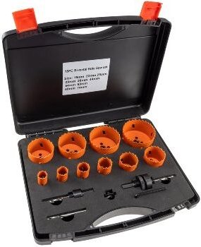 Lochsägen Set 'Profi' 15-teilig 19-74mm, inkl. Transportkoffer