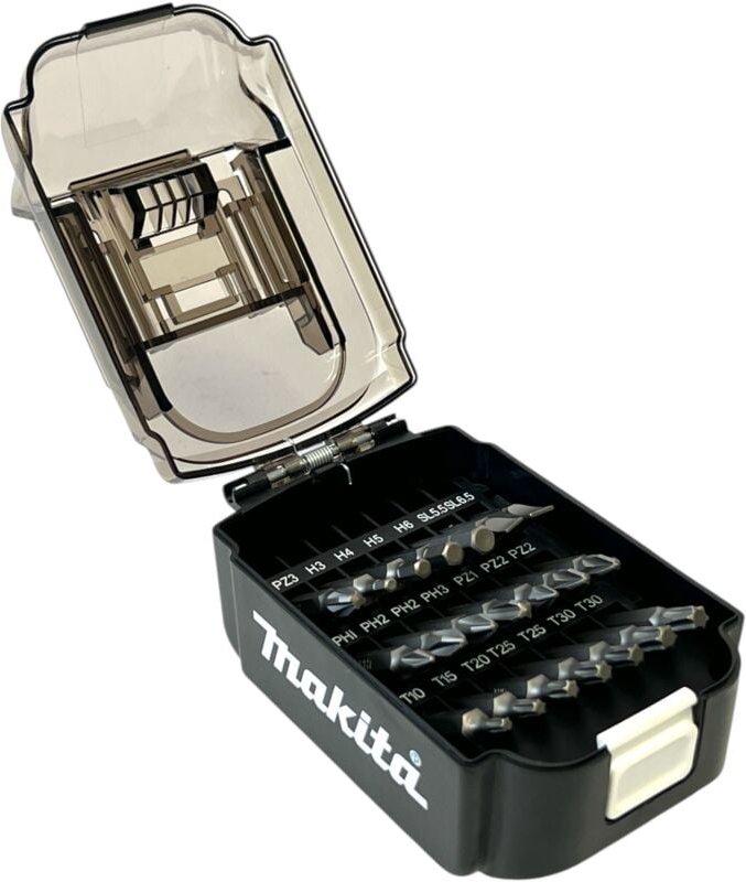 Bit-Set in einer Batterieattrappe verstaut Makita B-68323