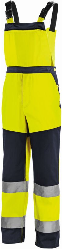 Warnschutz-Latzhose BUFFALO leuchtgelb/navy Größe 46