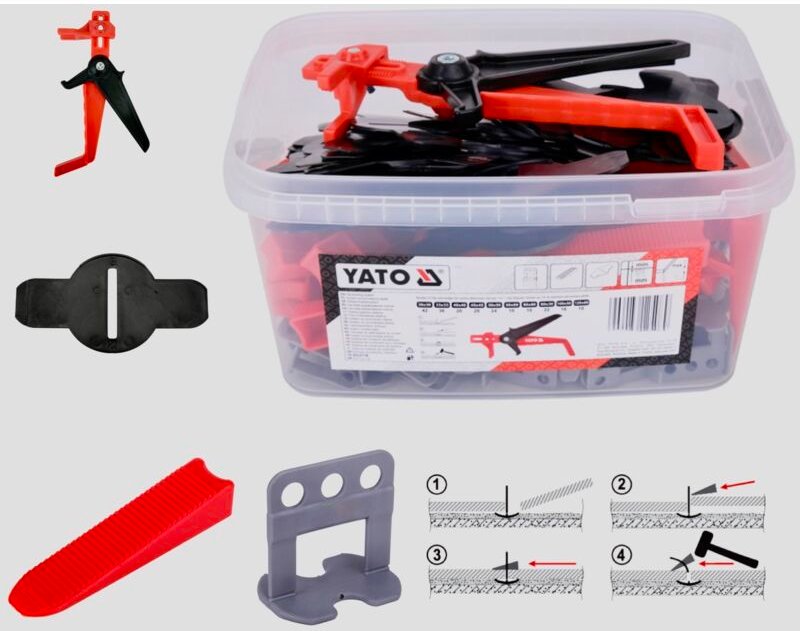 Fliesen Nivelliersystem Y 1mm 100+50+50+Zange