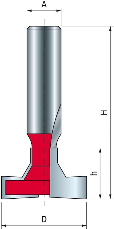 T-Bohrer FREUD - Ø28,58 H20,6/63,5 Q12 Z2 - F03FR02012 -52-52212P