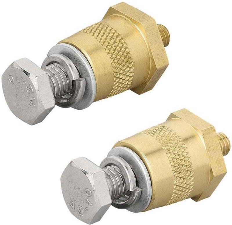 Batteriepolsatz messing m6 inkl schrauben und unterlegscheiben