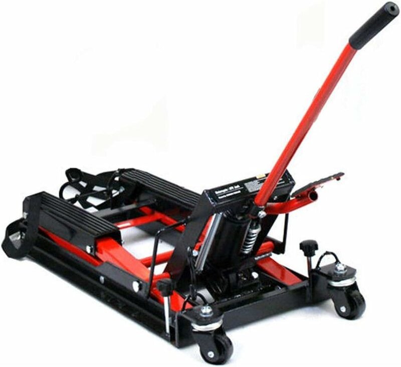 680Kg Hydraulik Montageständer Lift Hebebühne Zentralständer Motorrad Schwarz