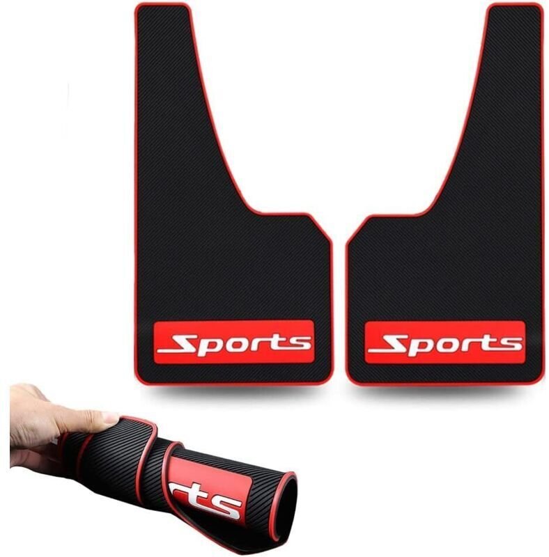 Schmutzfänger für Autos aus weichem Material - Universelle Kompatibilität - Schwarz - Gummi - Kollisionssicher - Univers...