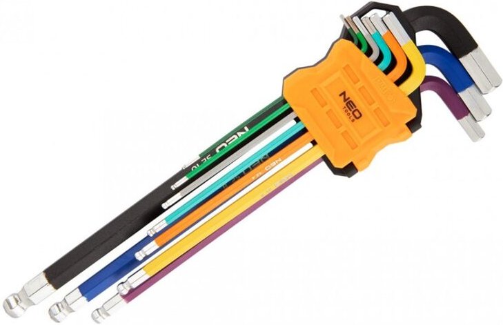 Thumbnail - Sechskantschlüssel 1,5-10 mm, 9er-Set