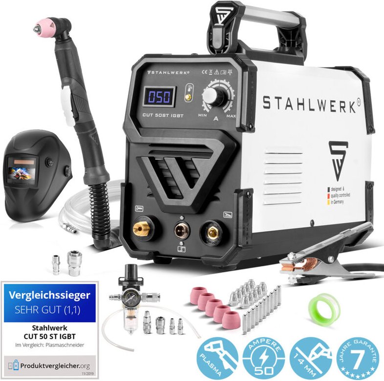 Plasmaschneider cut 50 st igbt Vollausstattung mit 50 Ampere - Stahlwerk