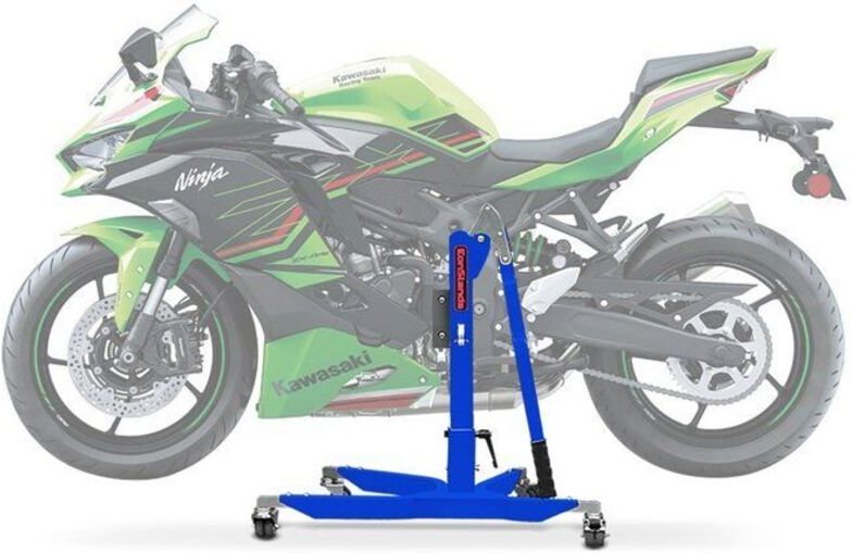 Werkstattstütze CS Power für Kawasaki Ninja ZX-4RR 24-25 blau