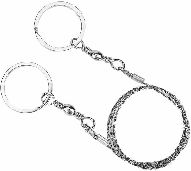 68 cm lange Drahtsäge aus Edelstahl für den Outdoor-Einsatz, tragbare Drahtsäge