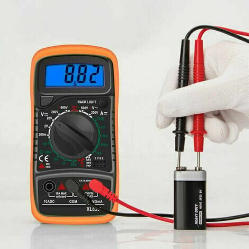 KZQ - Multimeter, Ohmmeter und Amperemeter, Digitalmultimeter XL830L 2000 Counts Mini-Multimeter Batterietester Strom Sp...