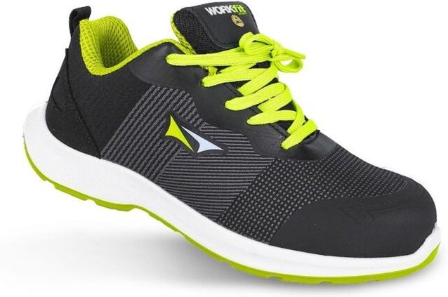 WORKFIT Sicherheitsschuh „Race“ (S3S SR-Schutz) mit verstärkter Zehenkappe – Größe 42, gelb