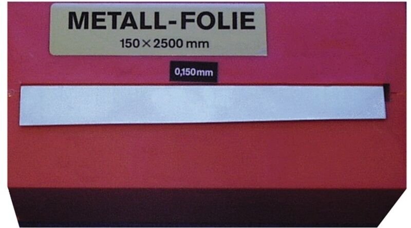 Record - Metallfolie Dicke 0,400 mm Stahl Länge 2500 mm Breite 150 mm