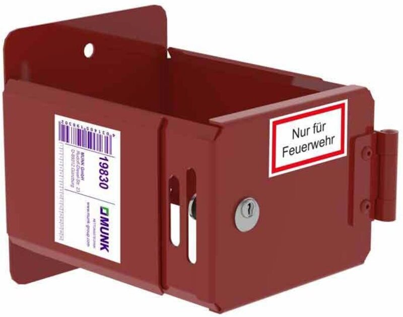 MUNK Leiterhalterung pulverbeschichtet RAL 3000 mit CL1-Schloss