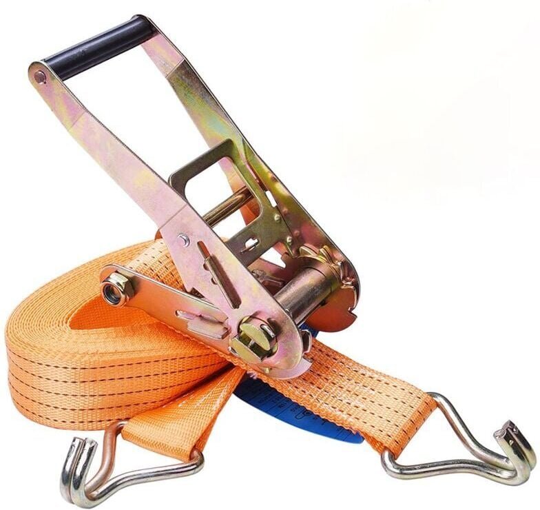 Ratschengurte, 10 m x 50 mm Zurrgurte für Lasten bis zu 2000 kg Tragfähigkeit mit Spannhaken