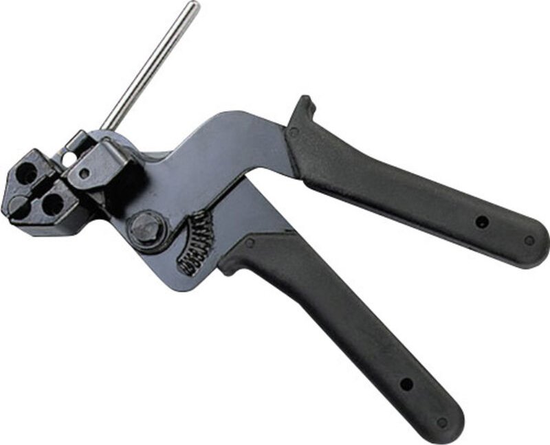 HellermannTyton KST-STG200-MET-BK/ML Kabelbinderzange für Edelstahlkabelbinder