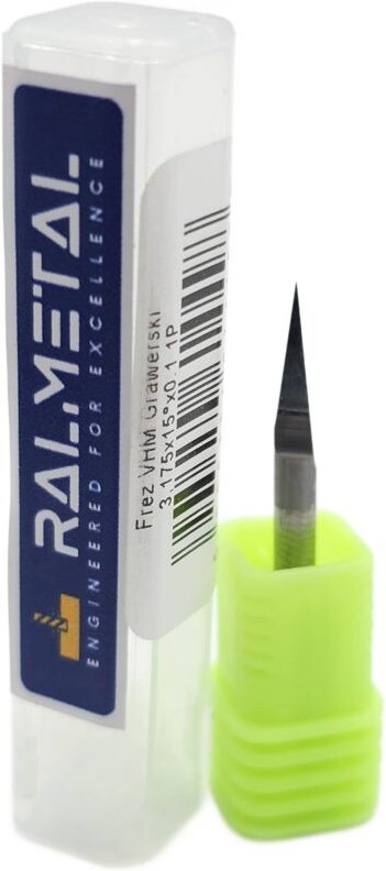 Vollhartmetall-Gravierfräser 3,175 x 15° x 38 x 0,1 mm 1P