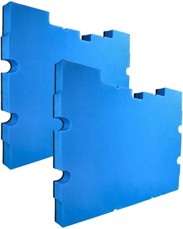 2x Schaumstoffeinlage kompatibel mit Dewalt tstak iv DWST1-70706, tstak iii DWST1-70705 Werkzeugkoffer - Hartschaum, 30 ...