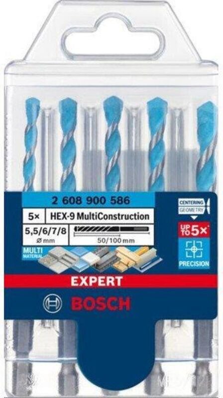 Bohrer Set Bosch HEX 9MCB Kit 5 Größen