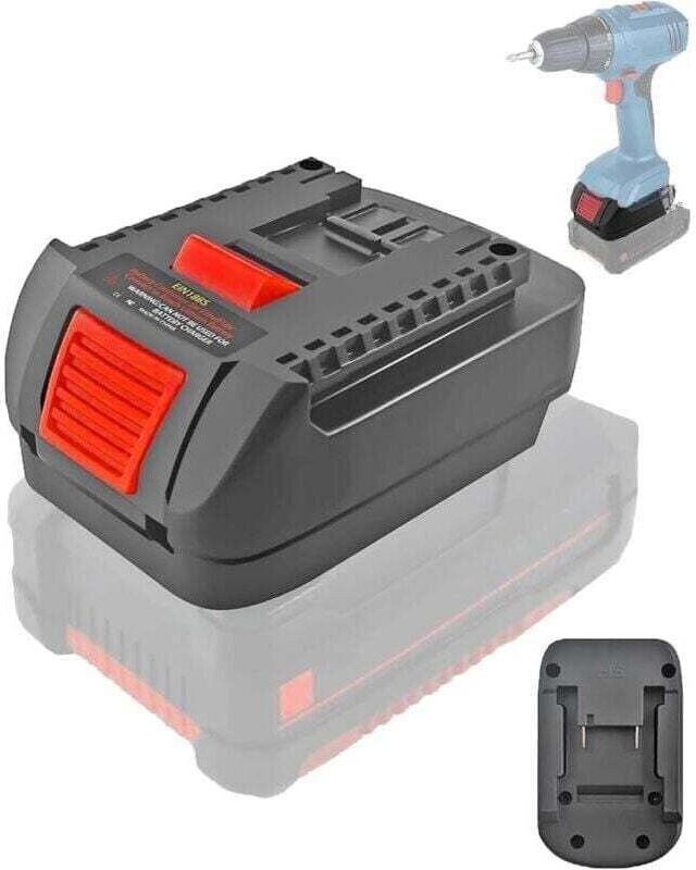 EIN18BS Akku-Adapterkonverter für Einhell 18V Power X-Change Akku an Bosch Professional 18V System Elektrowerkzeuge (nic...