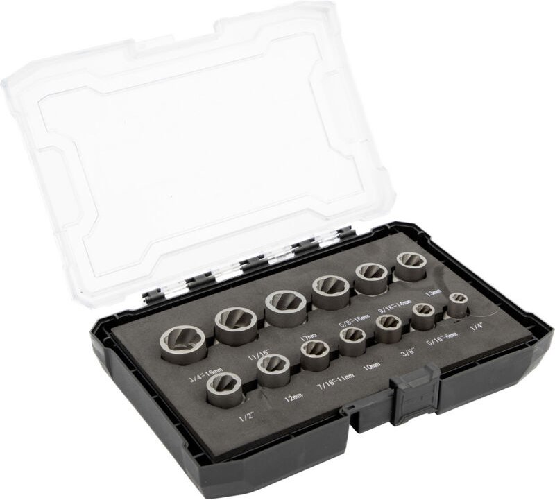 C.K T4361 Ausdrehersatz für beschädigte Schrauben und Muttern, 3/8", 13-teilig