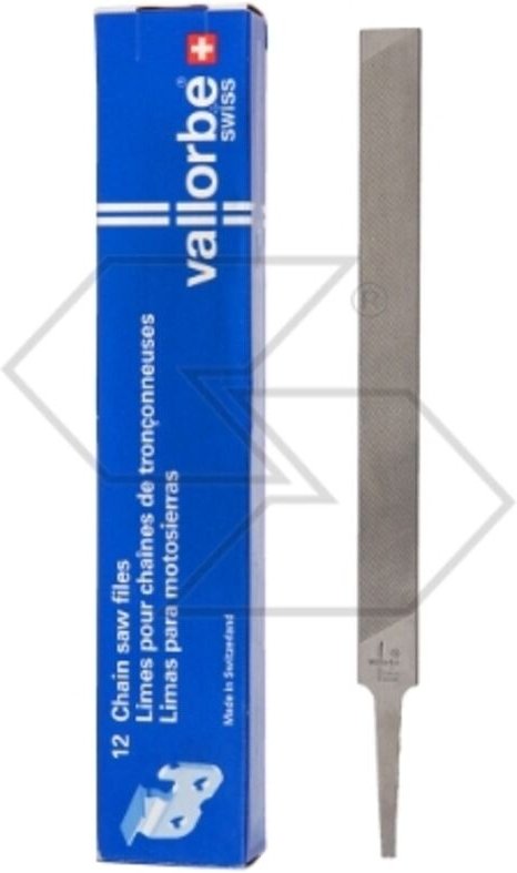 VALLORBE Flachfeile Länge 6" (150 mm) für Kettensäge und Kettensägekette