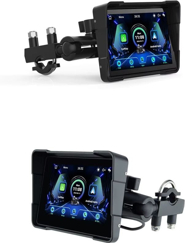 NAVIK 5" Motorrad-Navigationsbildschirm Android Auto / Apple CarPlay