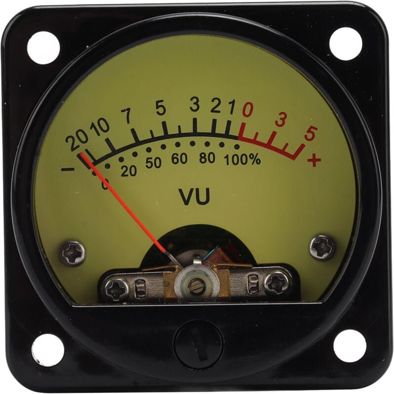 Professionelles Verstärker-Panel mit VU-Meter, AC/DC 6-12V 55mA Treiberplatine, 12V LED-Beleuchtung, ABS-Material (CQ-45...