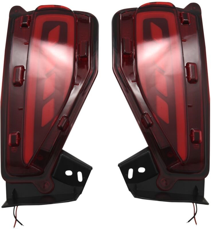 1 paar LED Hinten Stoßstange Reflektor Brems Schwanz Licht Lampe Passt 2015-2017 Für Toyota Fortuner