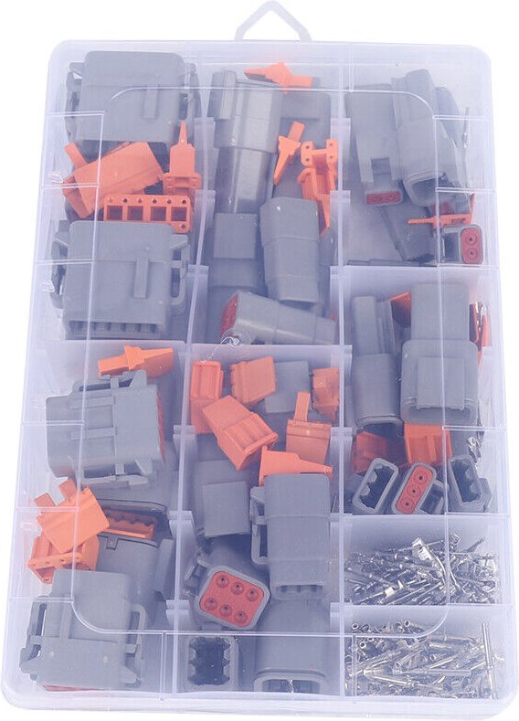 Dtm Steckverbinder kfz Stecker Steckverbindung Kabelstecker DTM-Kabelanschluss Auto Wasserdicht 2-12 polig