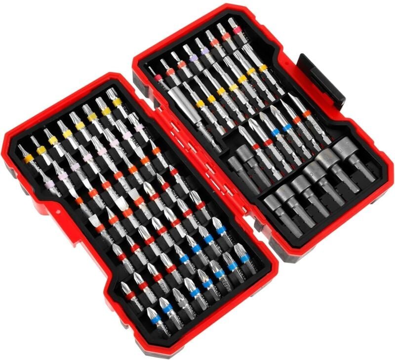 Professionelles Schraubendreher-Bit-Set, 83 Schlagschrauber-Bits mit Aufbewahrungskoffer (83 Teile)