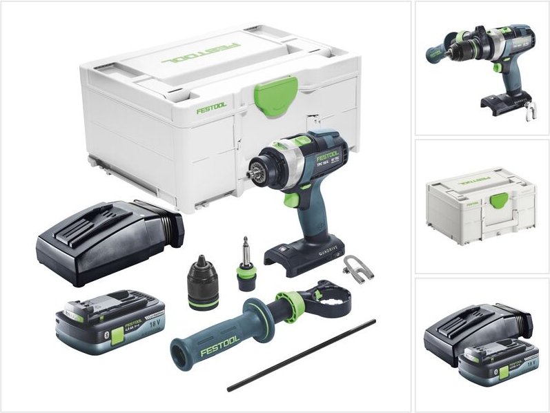 Tpc 18/4 I-Basic Akku Schlagbohrschrauber 18 v 75 Nm Brushless + 1x Akku 4,0 Ah + Ladegerät + Systainer - Festool