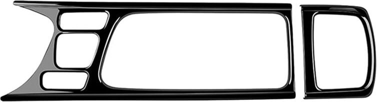 2 StüCk Mittelkonsolenverkleidung Wasserbecherhalter-Abdeckung Zieraufkleber für Yaris 2021 2022 2023 RHD Schwarz